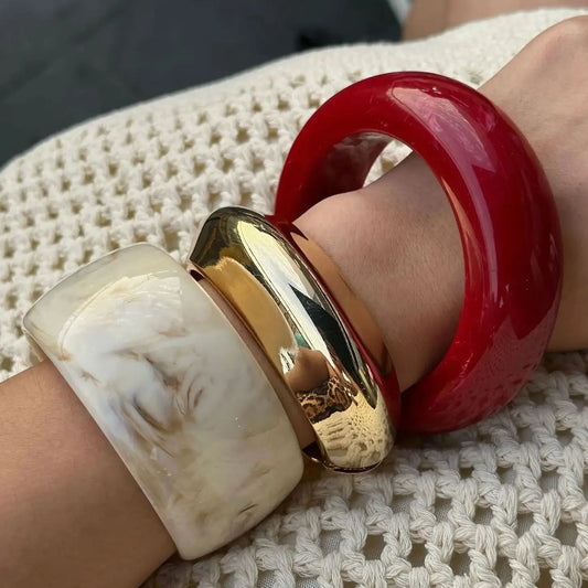 Rizana 3 style round geometric bracelets