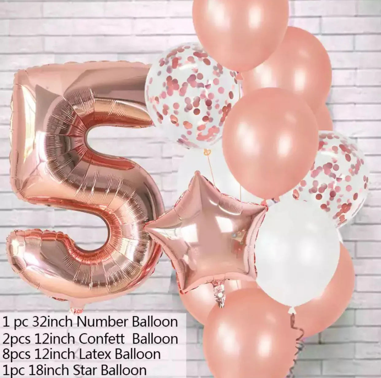 Balloons Number  set  / 12Pcs