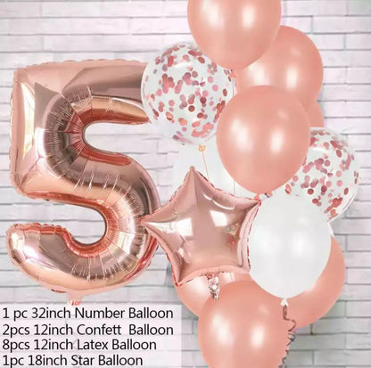 Balloons Number  set  / 12Pcs