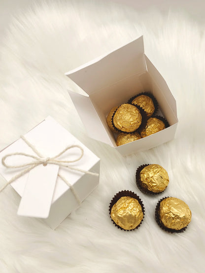 Candy gift box packaging Square kraft 10/50pcs