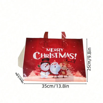 10pcs Red Christmas Gift Tote Bags