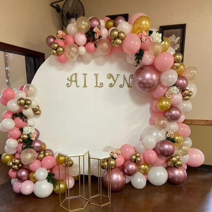Rose & Gold balloon arch Kit 155