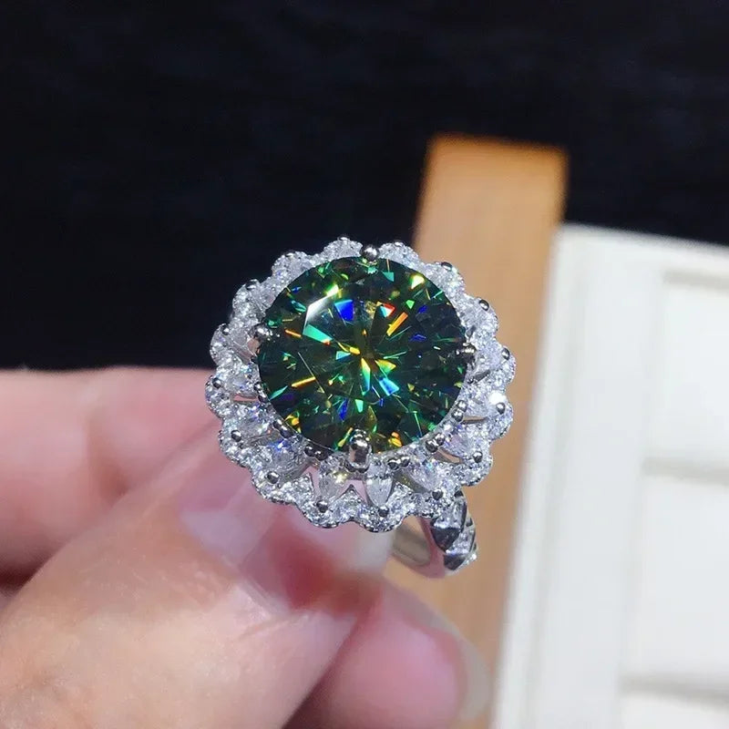 Zaitina green Zirconia crystal ring