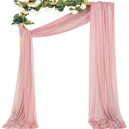 Chiffon Fabric Drapes for Wedding Arch  6/10M