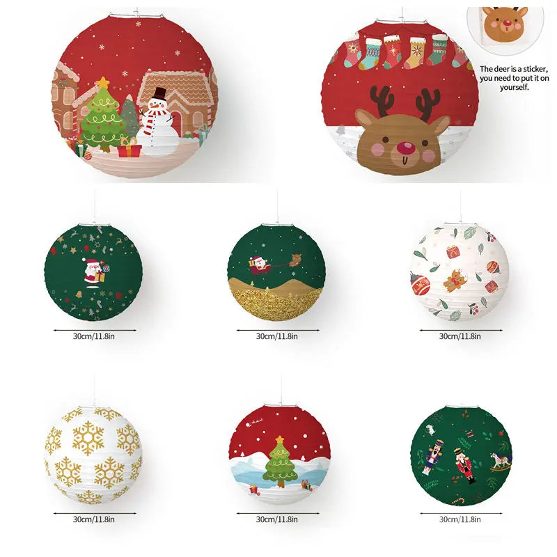 Christmas Party Paper Lanterns