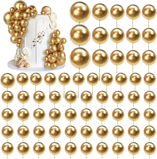 Balls cake for decoration  4 sizes /66 PCS