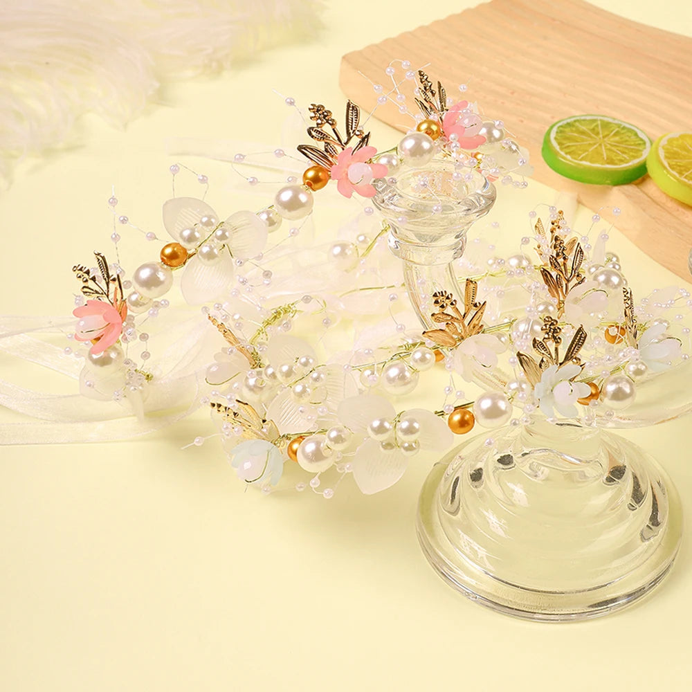 Flower garland headband 1/3Pcs ,