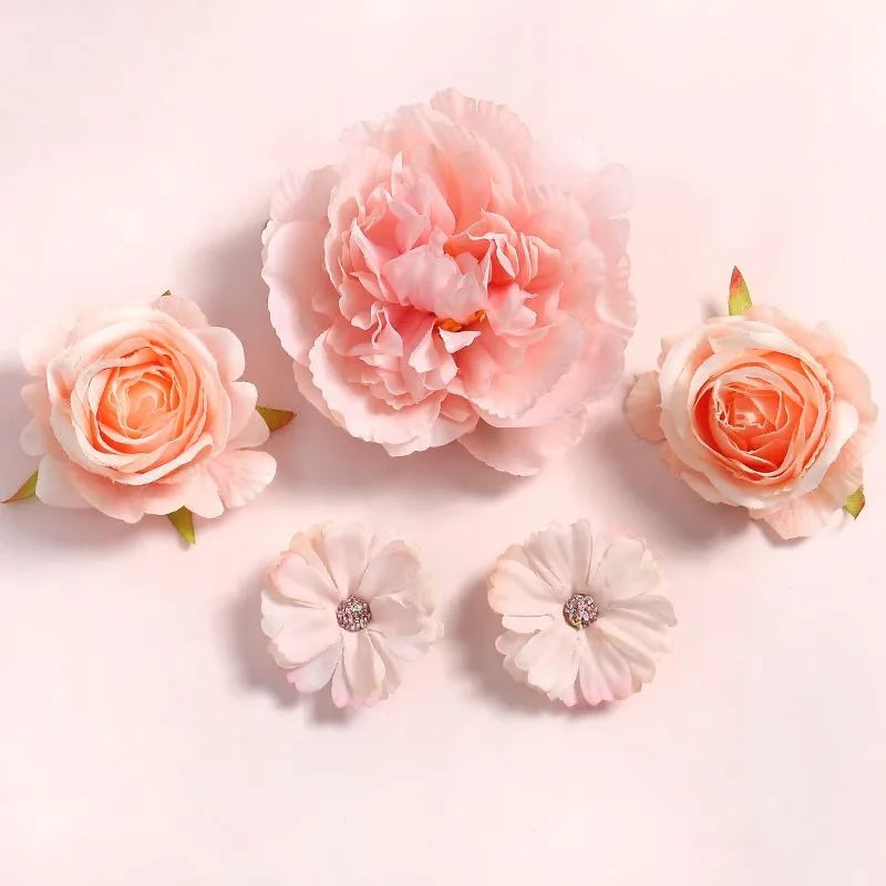 Mixed Rose silk fake flowers for decoration