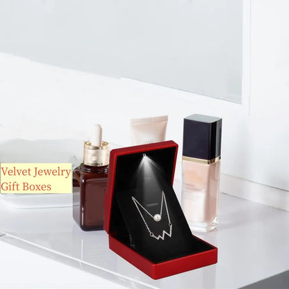 LED gift box for necklaces