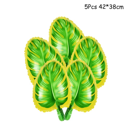 Jungle party green latex balloons