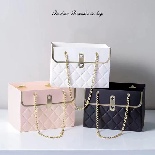 Flower tote bag portable