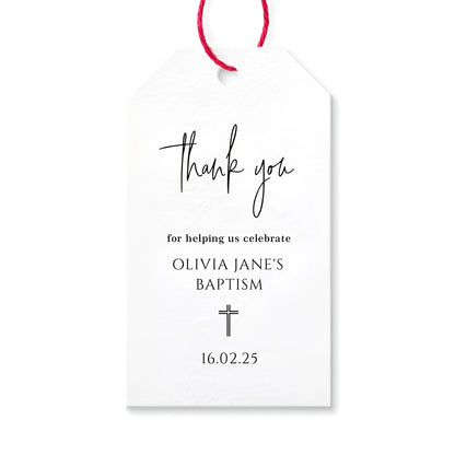 Custom name tag Baptism or Confirmation 50pcs