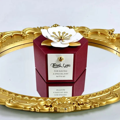 Creative flower hexagonal gift box 20/50pcs