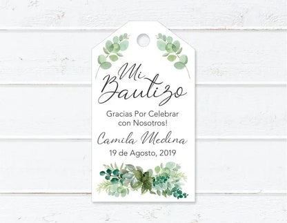 Custom tags Baptism Holly Communion, 100 pieces