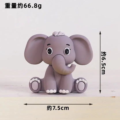 Jungle Safari Animal Cake Topper Set
