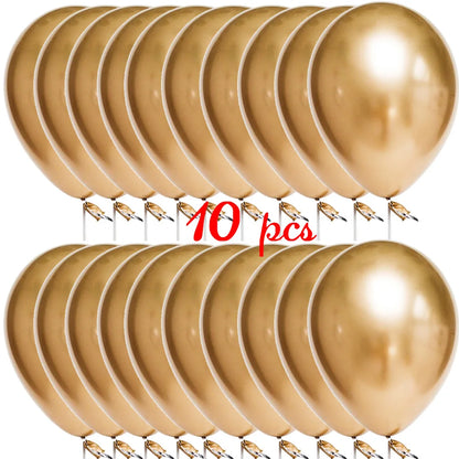 10/20PCS Star Confetti Latex Balloons