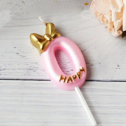 Mickey pink candle