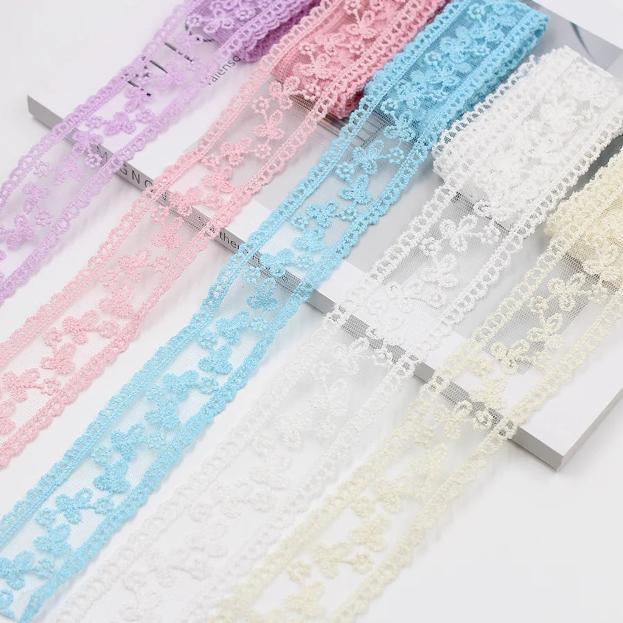 Embroidery lace ribbon 2Yard/Lot 35mm