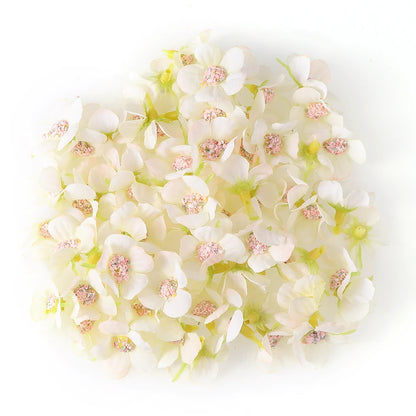 Mini flowers heads Silk for decoration and accessories 50PCs