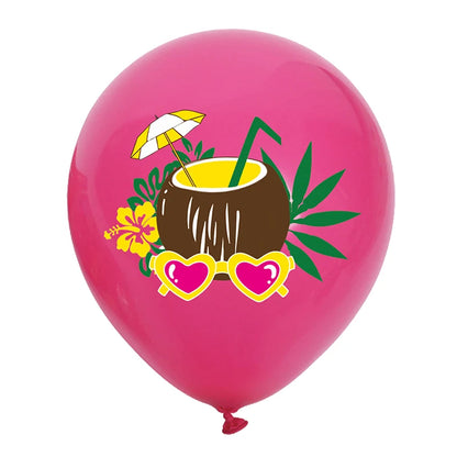 Hawaiian Party Aloha  Balloon  12pcs