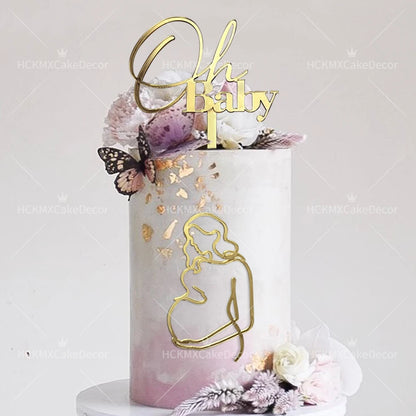 Baby shower cake decoration