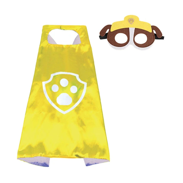 Paw Patrol Mask Cloak Cape Cosplay