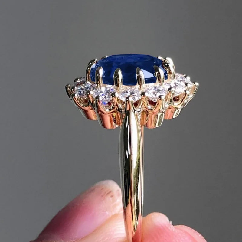 Charm blue stone  rings