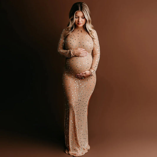 Dimma Maternity Rhinestone Dress