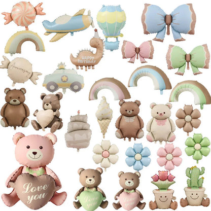 Frosted Bear Retro Love Balloon