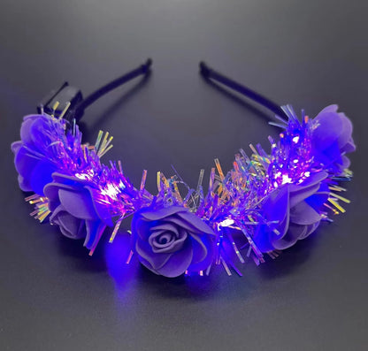 LED Light Flower Headband