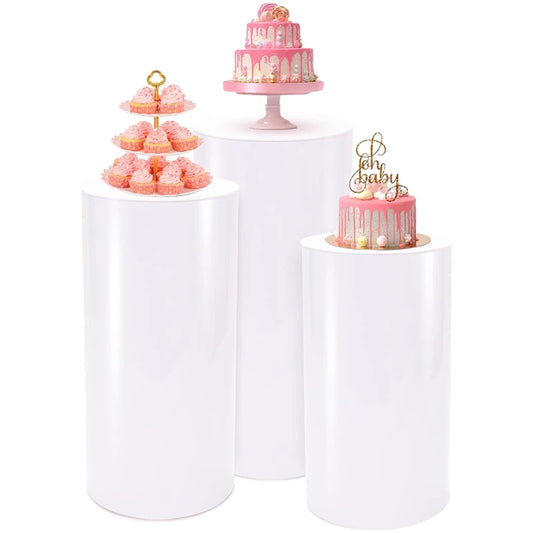 Cylinder pedestal stand  3Pcs