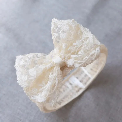 Lace bow baby headbands