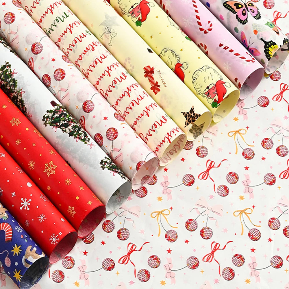 10PCS Xmas Festival Tissue Paper