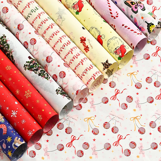 10PCS Xmas Festival Tissue Paper