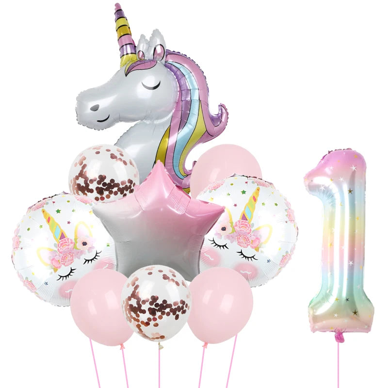 1Set Unicorn theme balloon 32inch