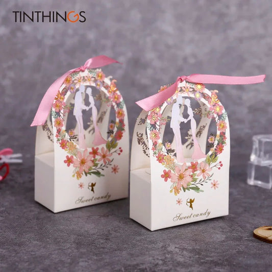 Small gift box for wedding sweet candy 50/100pcs