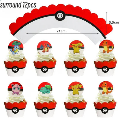 Pokemon & Pikachu  Cake Topper Decoration