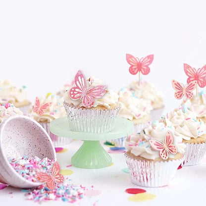 Pink Cake 3D decorations 13pcs