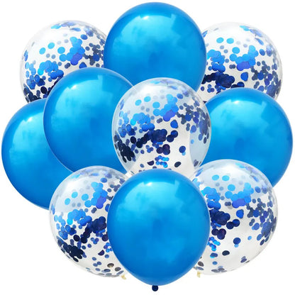 Mix  Confetti Latex Balloon  12inch 10pcs