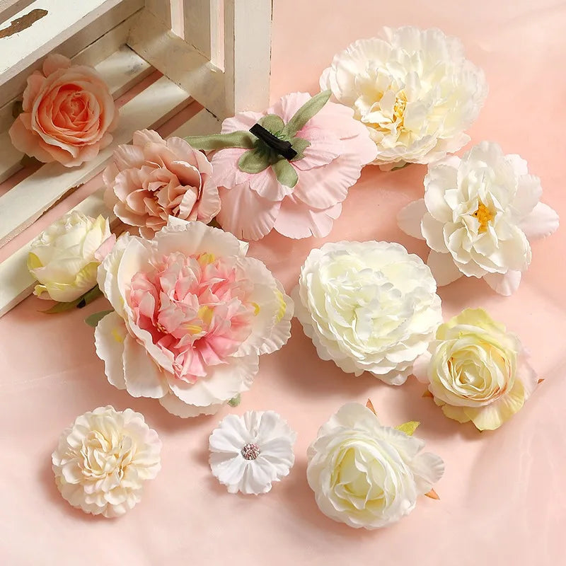 Mixed Rose silk fake flowers for decoration
