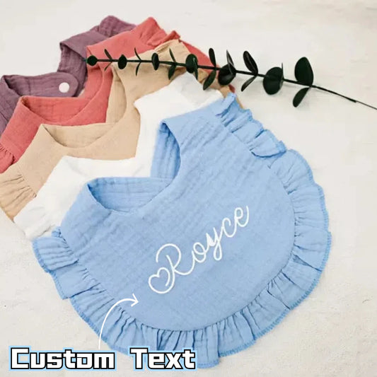 Custom name letter Nursery cloth bib