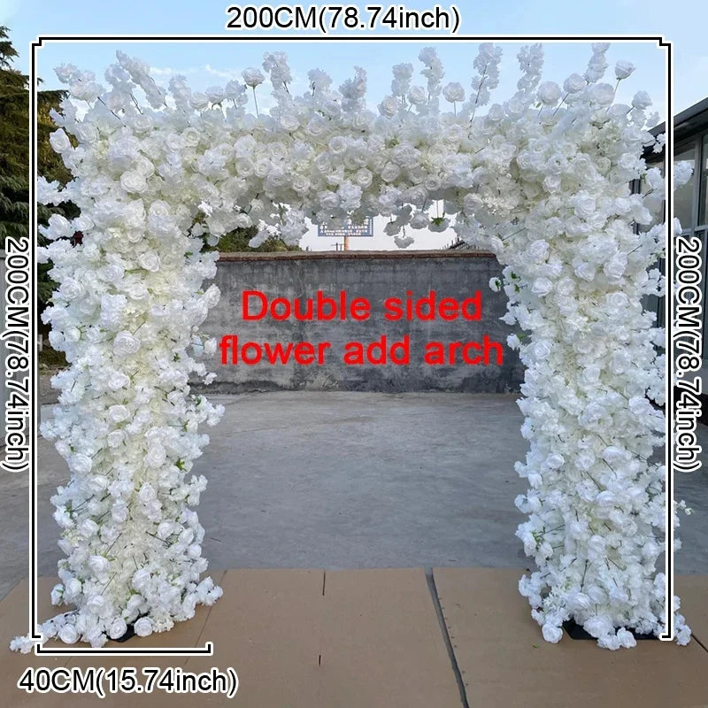 White Cherry blossom row runner flower