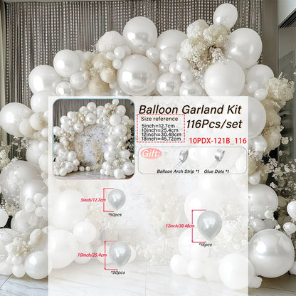 Pearl white,balloon arch Kit
