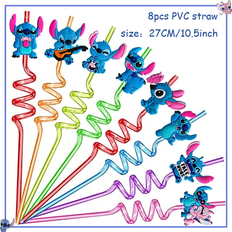 Disney Stitch Birthday Party Decoration Supplies New Lilo Stitch Balloon Baby Shower Aloha Paper Cups Plates Napkins Tablecloth