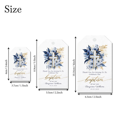 Custom name tag Baptism or Confirmation 50pcs