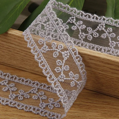 Embroidery lace ribbon 2Yard/Lot 35mm