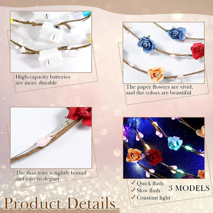 LED Flower headband