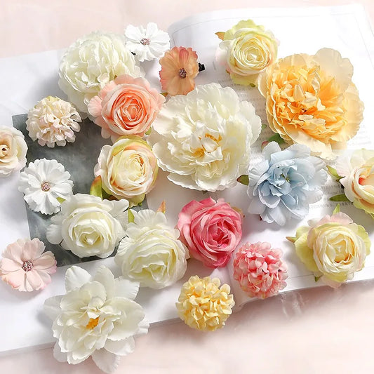 Mixed Rose silk fake flowers for decoration
