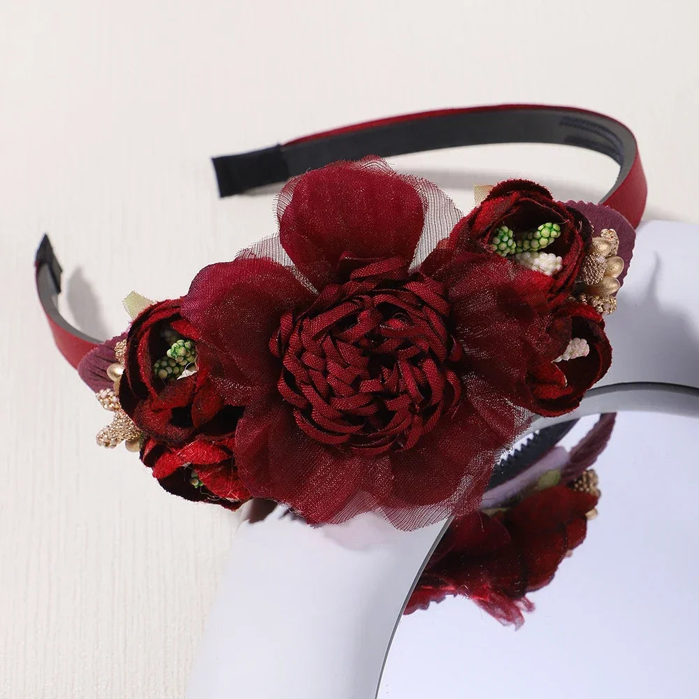 Handmade Flower Hair Hoop