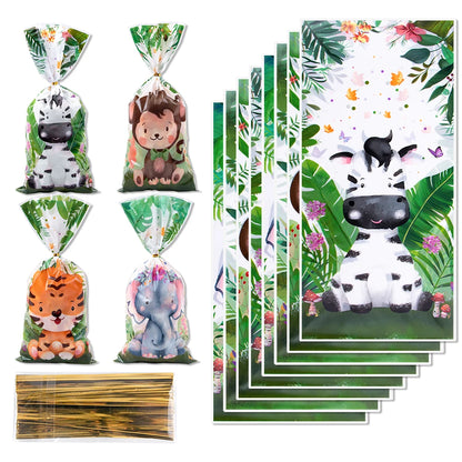Safari Animal Bags 50pcs